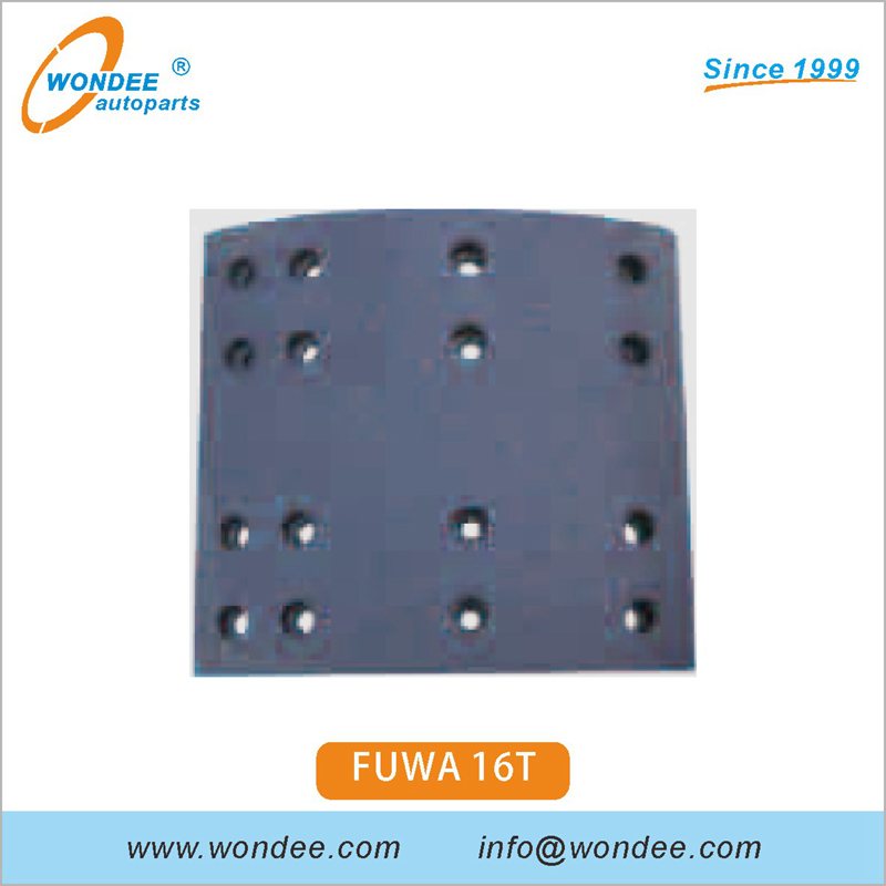 হেভি ডিউটি ​​সেমি ট্রেলার এবং ট্রাকের জন্য OEM ব্রেক লাইনিং